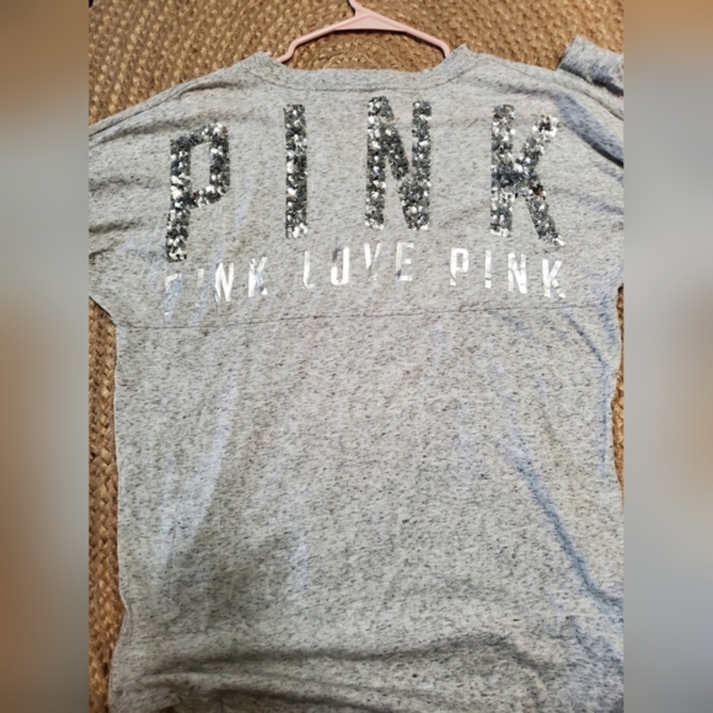 Victorias‎ Secret Pink long sleeve sequin top